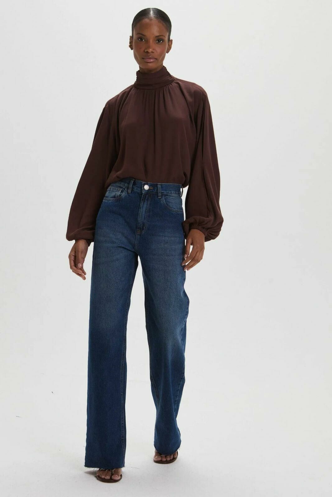 Imagem de Blusa Andy Marrom Ganache Le Blog